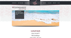 Desktop Screenshot of leonhardt-akustik.de
